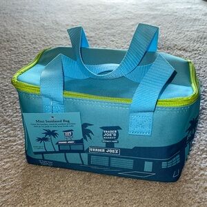 NWT Trader Joe's Mini Blue Insulated Bag
